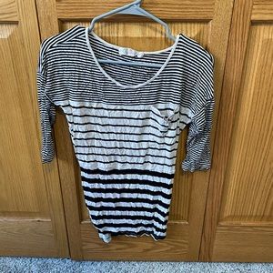 Pink Rose 1/4 sleeve top